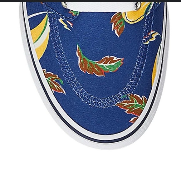 Polo by Ralph Lauren Faxon X Blue Floral Sneakers. Men’s Size 10.5 NWOB. - Picture 4 of 11